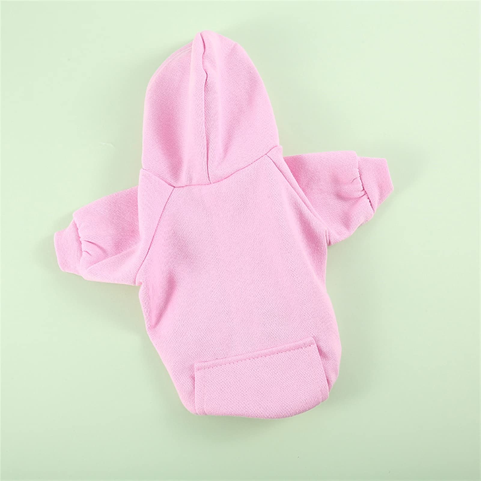 Manteau à capuche pour chien protégeant du froid les petits chats de 2,5 à 3,5 kg rose