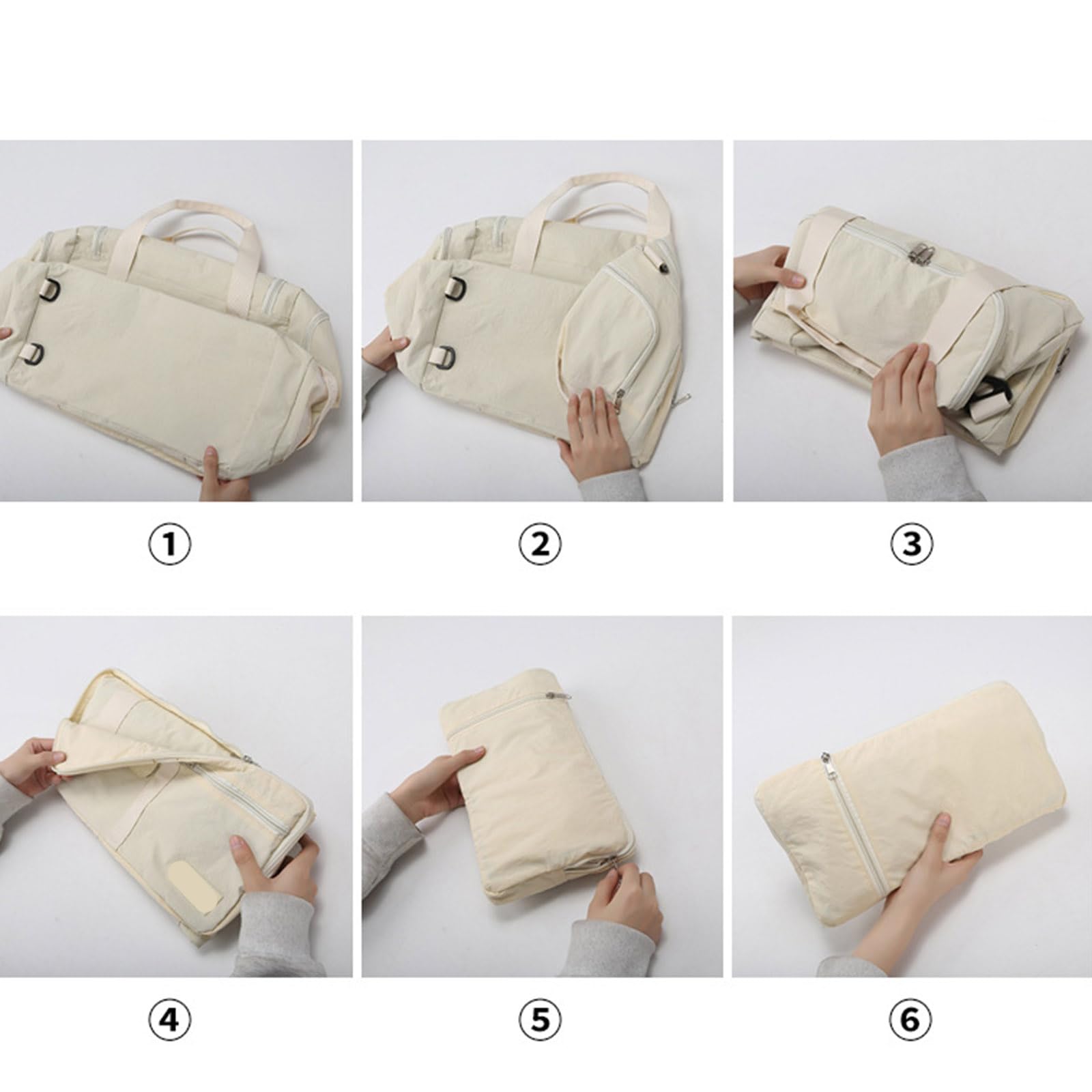Borsa da viaggio pieghevole Zaino per bagagli Borsa da fitness Weekender Allenamento notturno con scomparto per scarpe