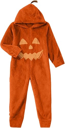 ASUIU Halloween Pajamas Women Pumpkin Hoodie Blanket Silly O