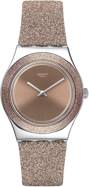 Montre Femme Swatch Rose Sparkle : Amazon.fr: Montres