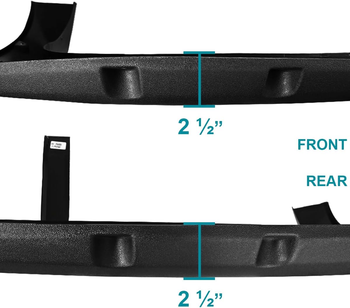 Spec-D Tuning 4PC Front + Rear Rugged Textured Pocket Rivet Style Fender Flares Compatible with 1988-1998 Chevy GMC C/K 1500