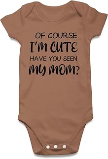 UNIFACO Unisex Baby Funny Saying Outfit Short and Long Sleeve Bodysuits Romper 0-18M