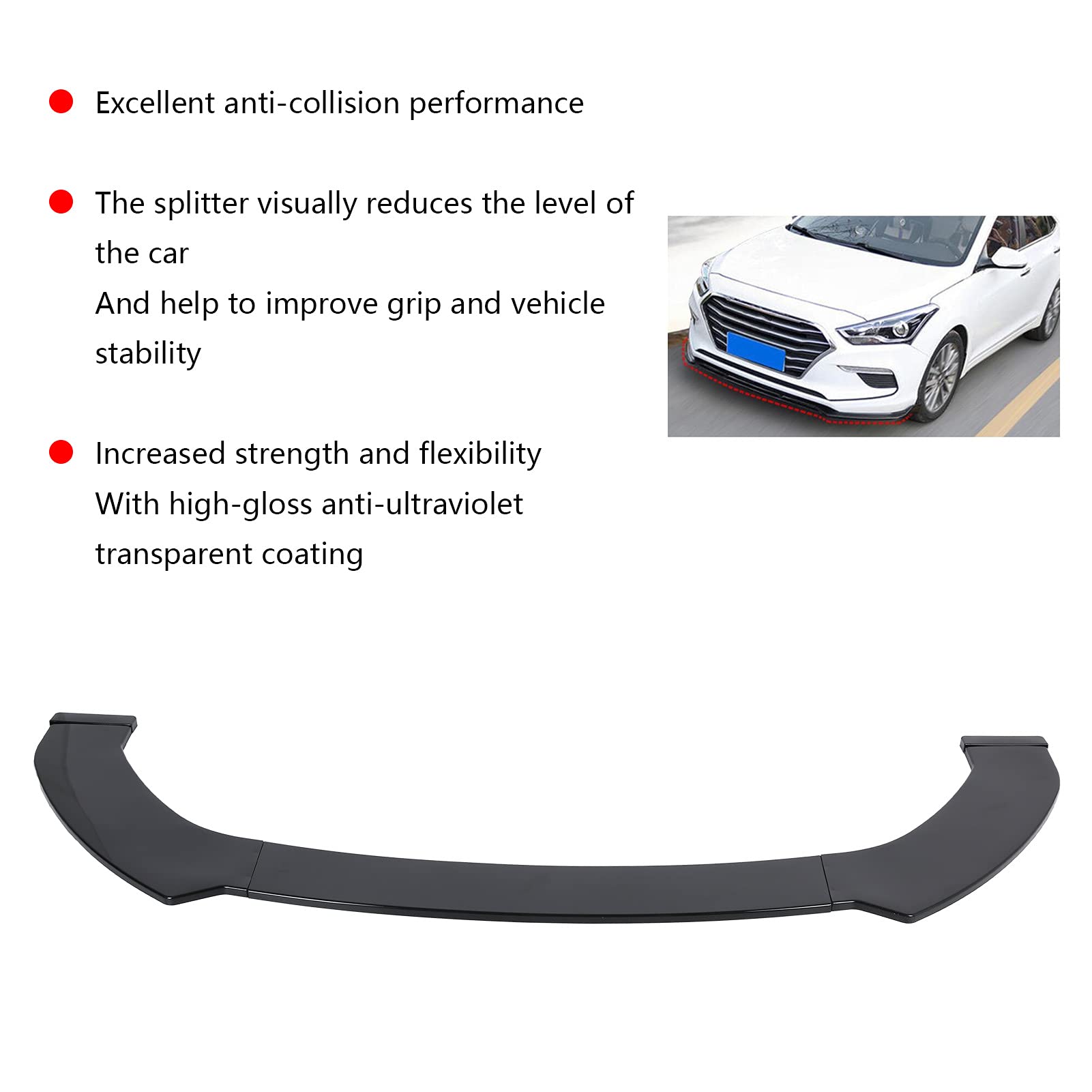 Amazon | フロントバンパーリップキット、フロントスポイラーバンパー