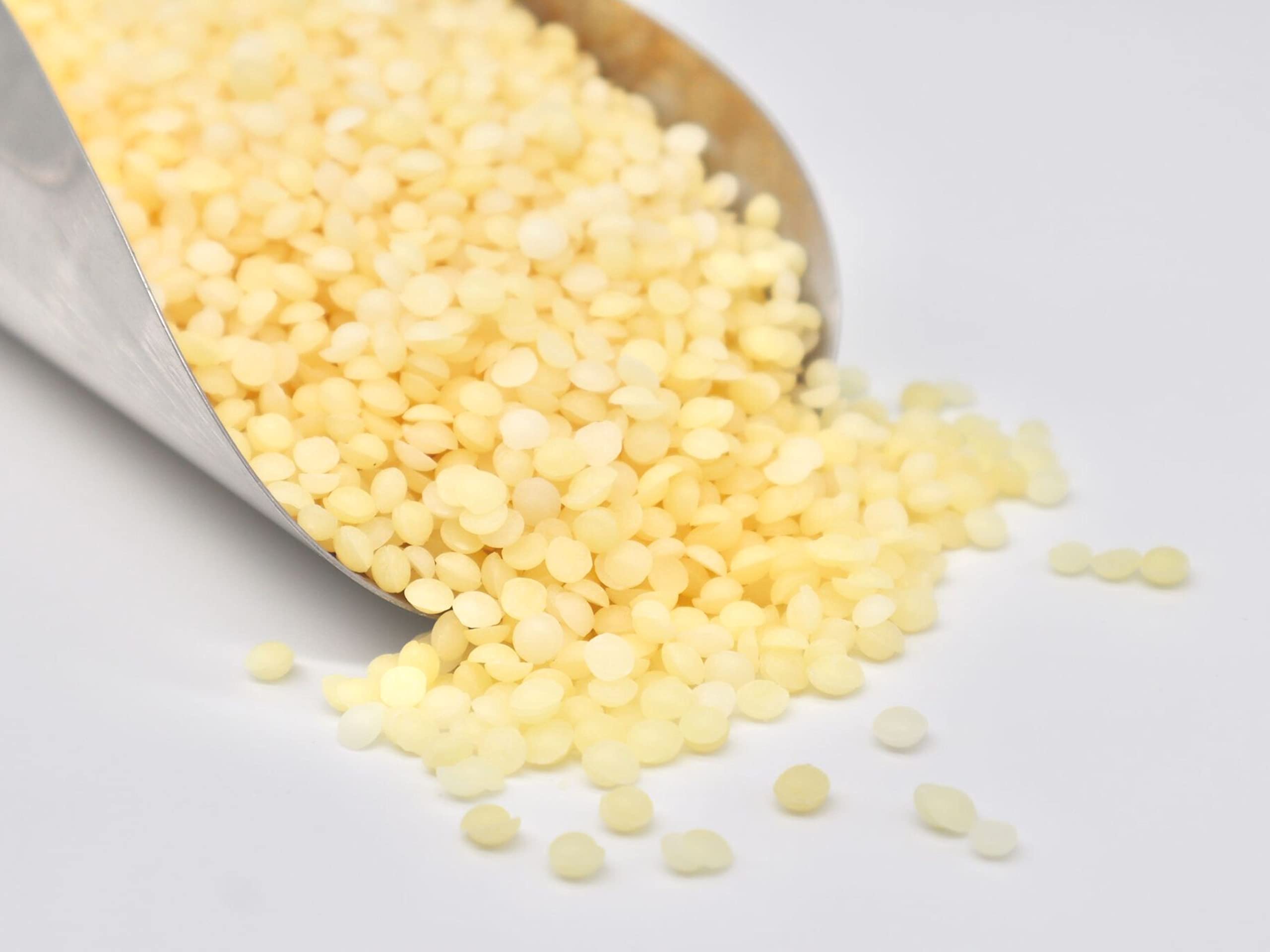 LiveMoor Light Yellow (BP Grade) Beeswax Pellets (5kg)