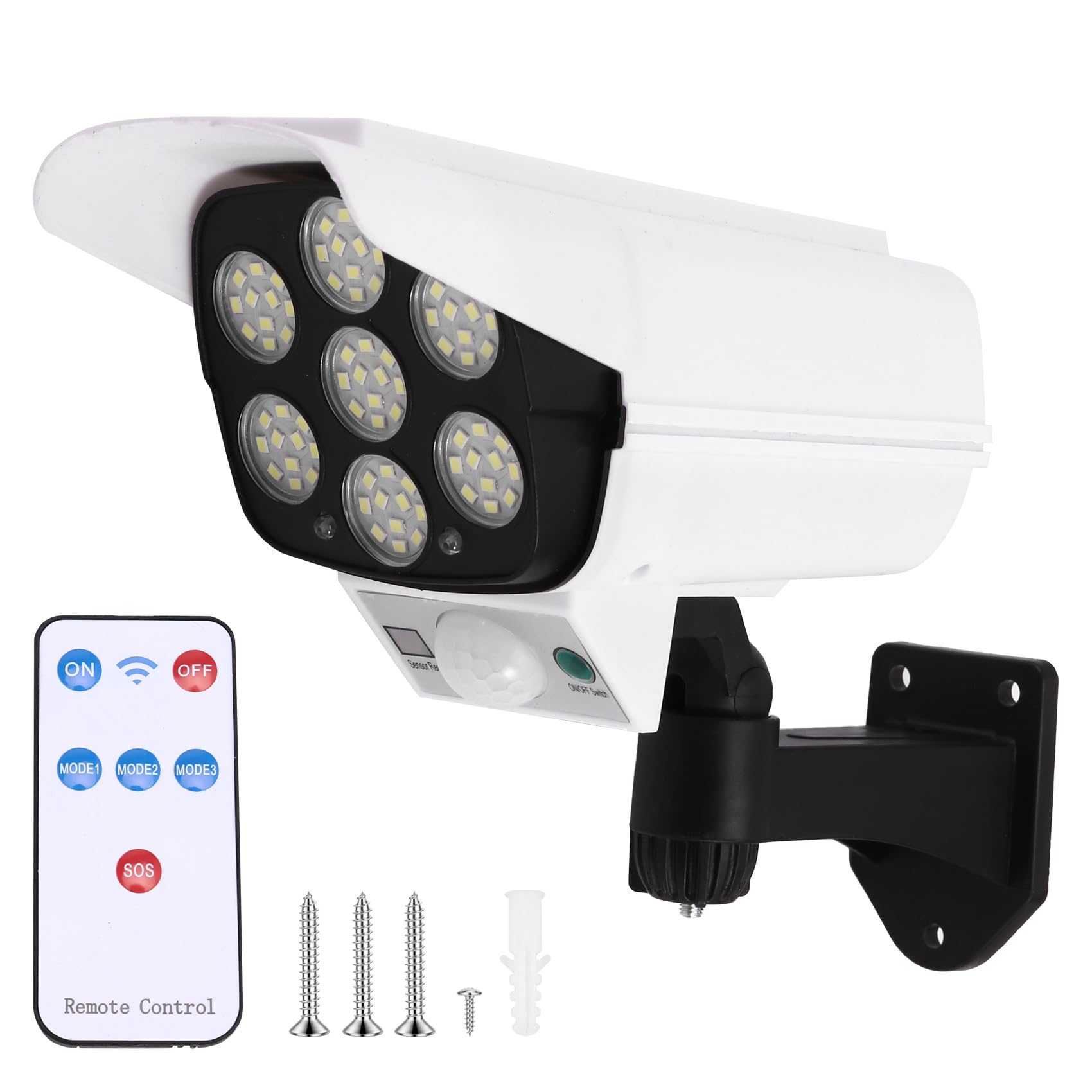 CTRLZS Solar Simulation Monitoring Light Simulation Security Fake Camera Human Body Sensor Light Outdoor Home Garden Wall Light