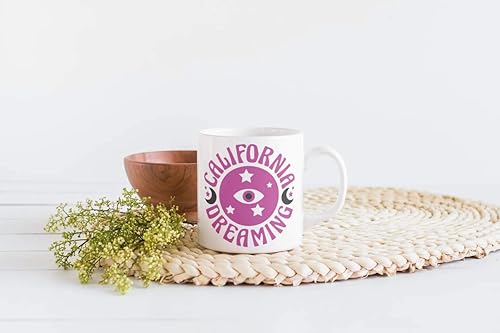Miniatura 6 de California Dreaming M318 - Taza de café de cerámica blanca de 11 onzas