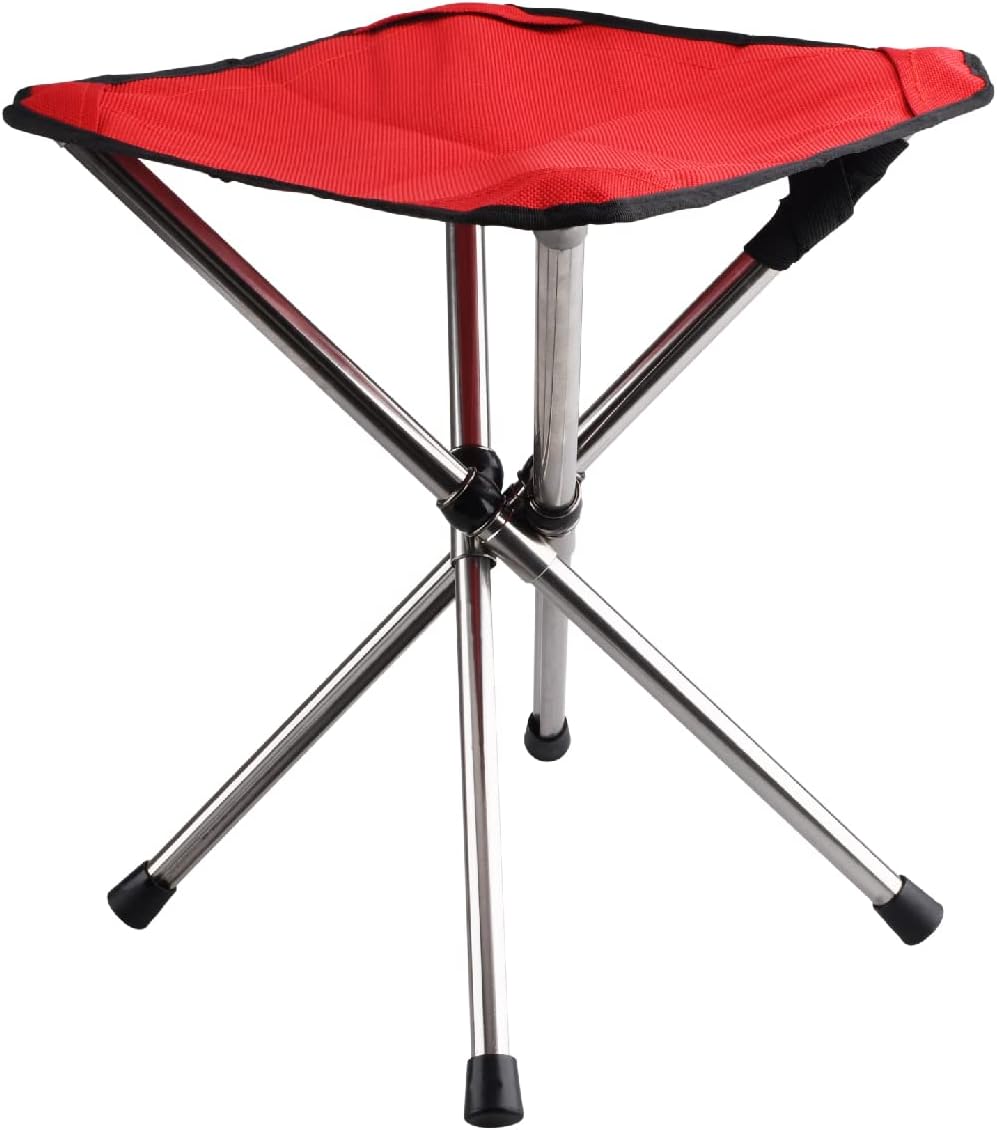 TRIWONDER Folding Stool Telescopic Stool Portable Camping Stool