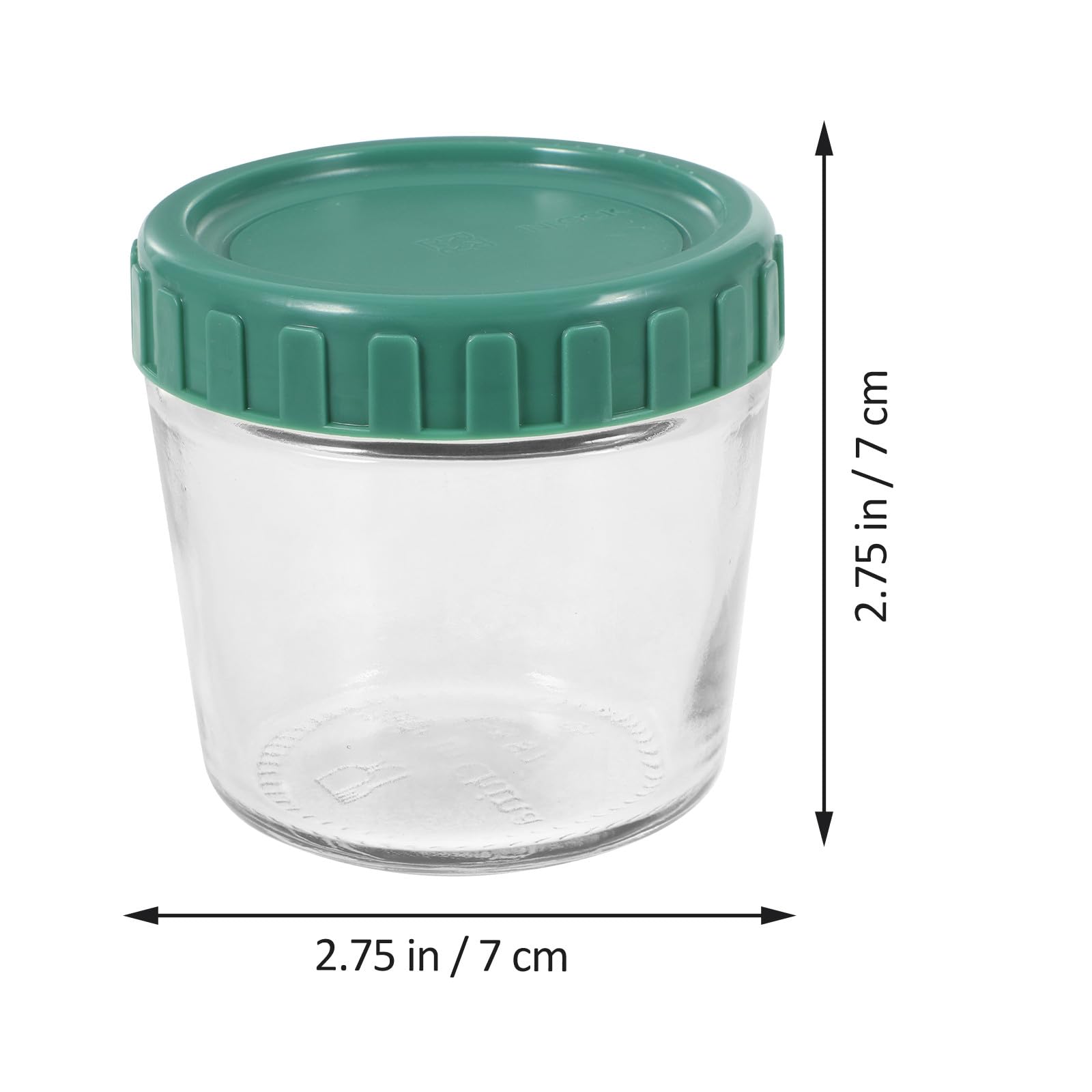 POPETPOP -pack Glasbehälter mit Schraubverschluss Luftdicht und Auslaufsicher 4 Stück aus Glas und Silikon für Vorratsdose und Aufbewahrung in Küche