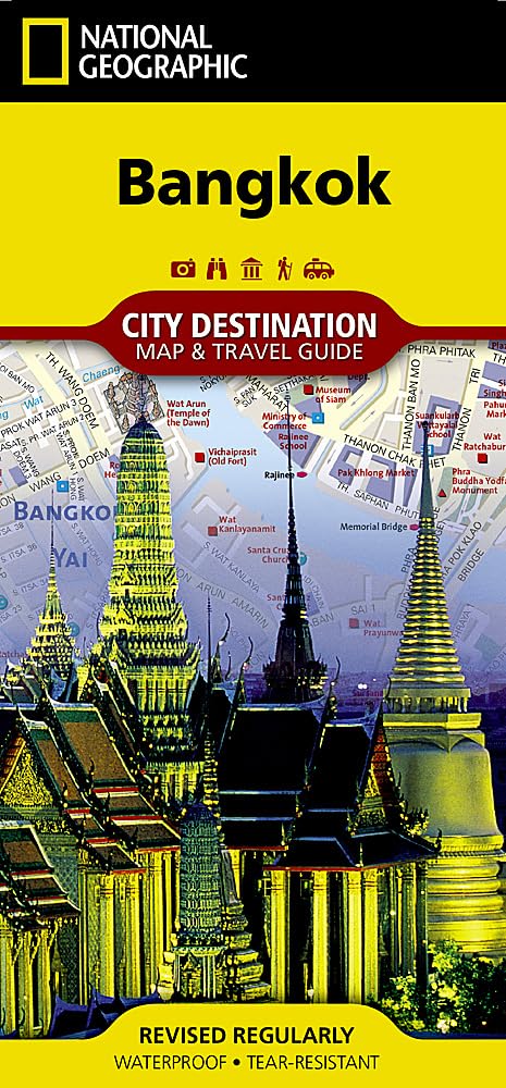 Bangkok City Map – National Geographic Destination Map | Waterproof Tourist Guide with Skytrain (BTS), Landmarks & Walking Routes: City Destination Maps (Destination City Maps)