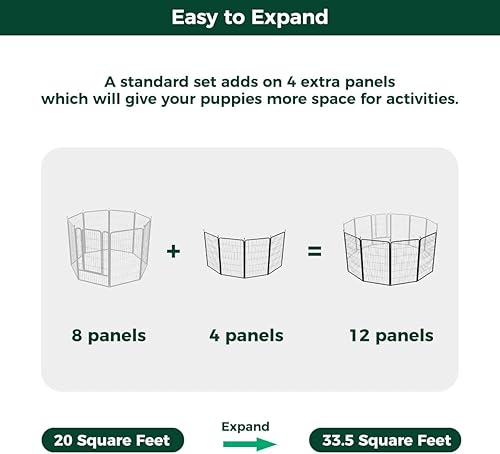 Miniatura 33 de FXW Rollick - Corralito para perros para patio, campamento con casa rodante, patentado, 50 pulgadas, 8 paneles