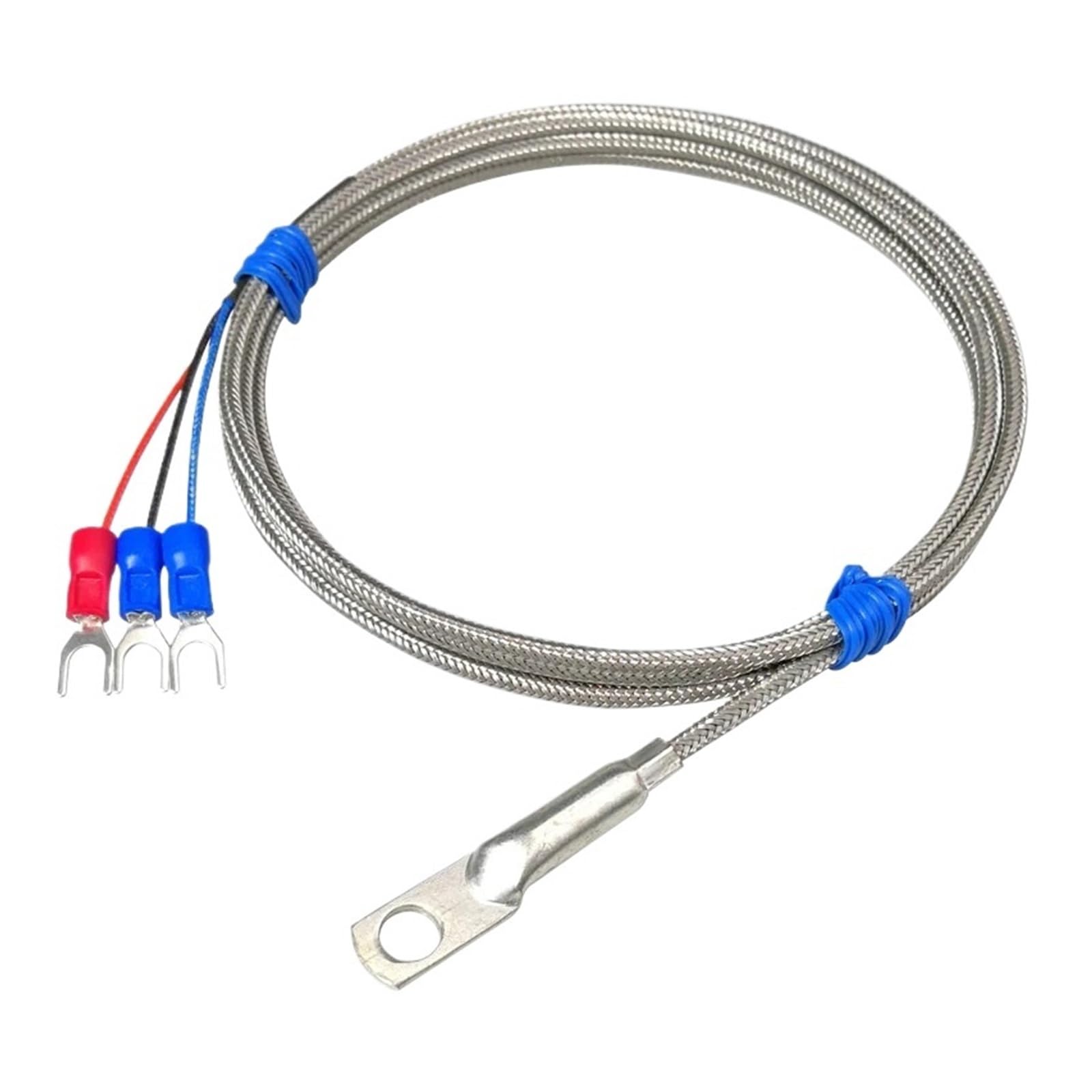 Riswekfw Pt100 Type 1M 5Mm Hole Washer K/Pt100 Type Thermocouple Temperature Sensor Probe(Pt100 Type 1M)
