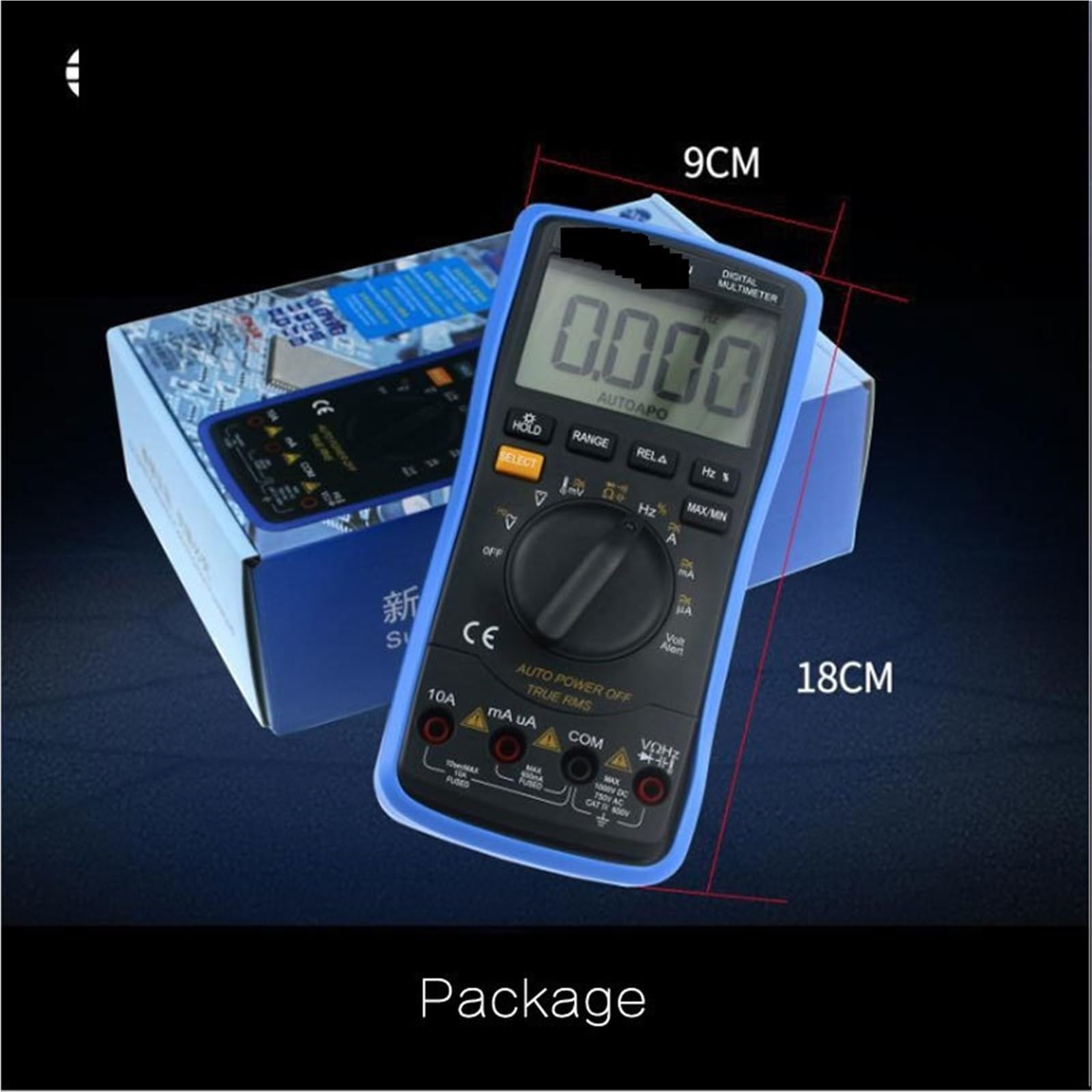 Multimetr, Automatyczny zakres LCD Wyświetlacz Multimetr Cyfrowy Multimetr Automatyczny Cyfrowy Instrument Tester Do Narzędzi Naprawczych