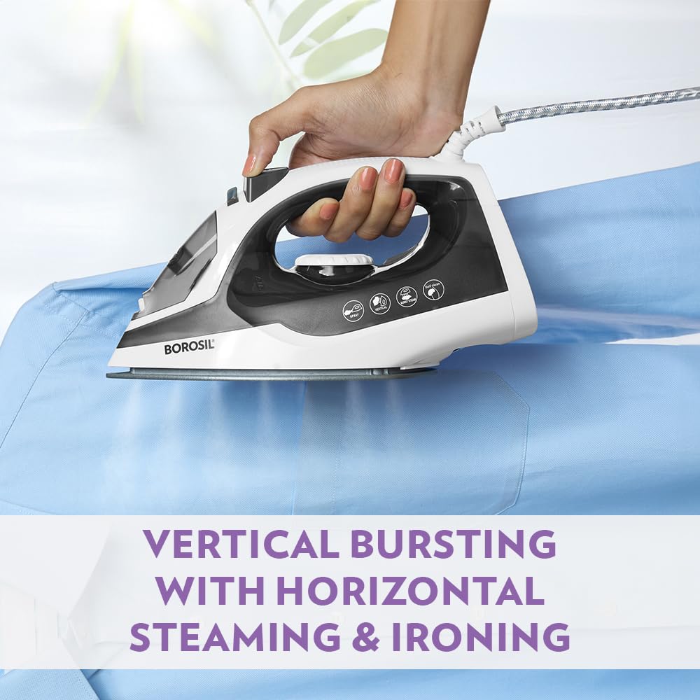 Borosil Smart Press Steam Iron - Wrinkle-Free! -7