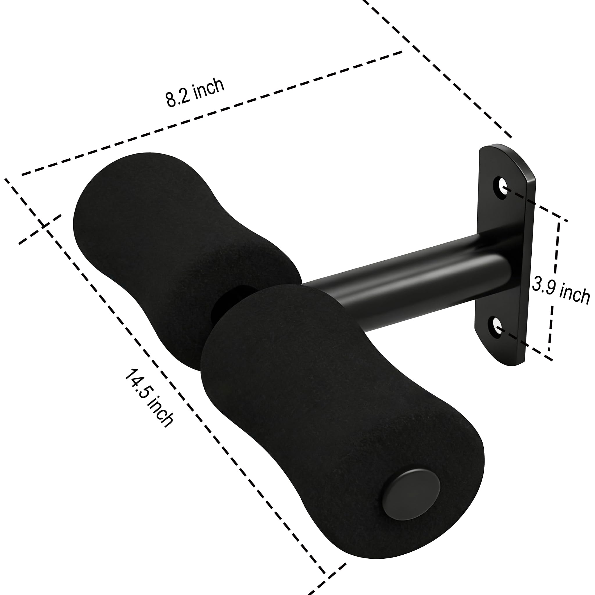 Barra de ejercicio para sentarse montada en la pared, asistente de entrenamiento abdominal