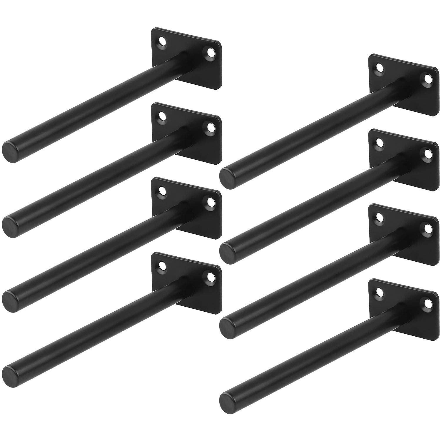 Buy 8 PCS 6 Inch Floating Shelf Brackets, Heavy Duty Concealed Blind