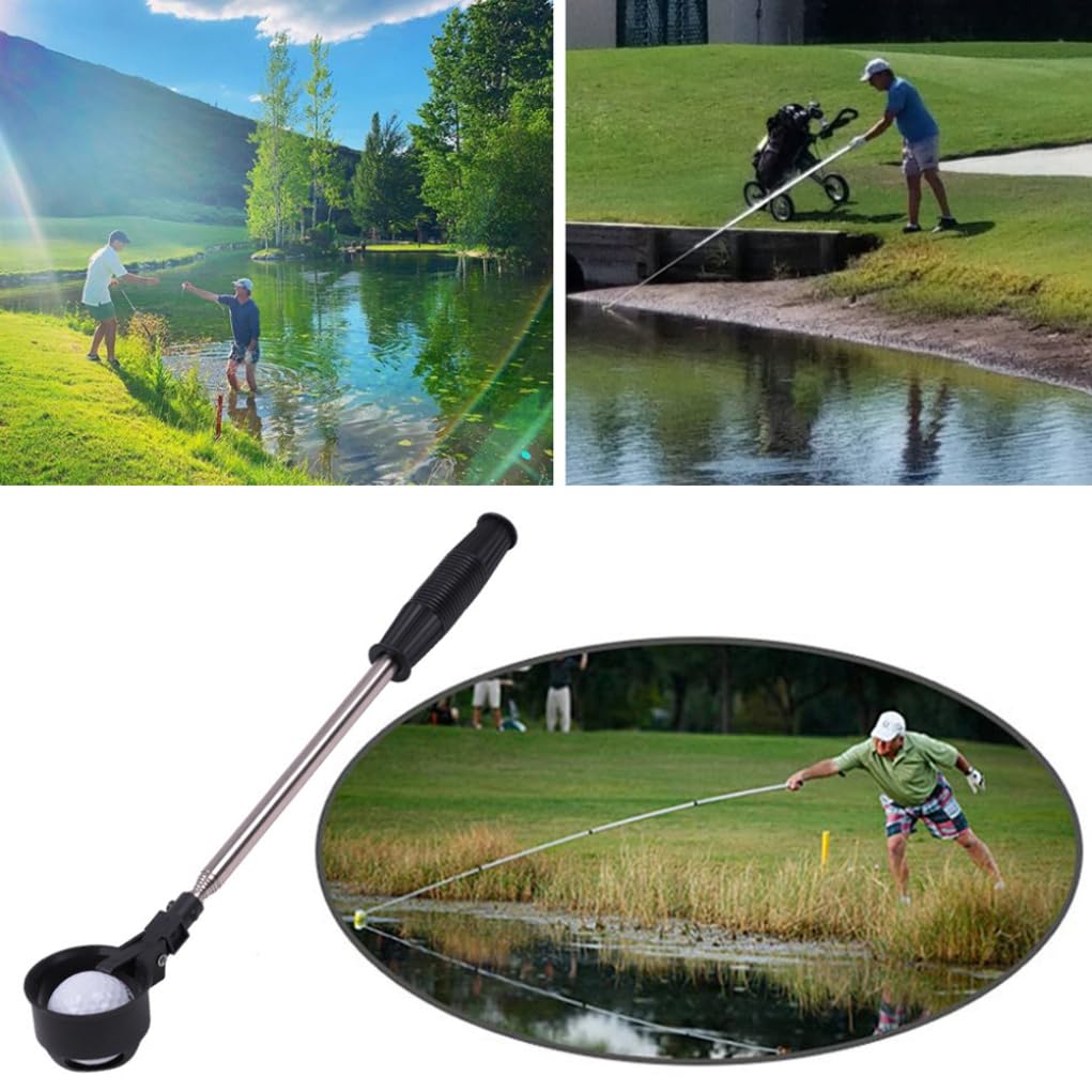 Raccoglitore di Palline da Golf Raccoglitore telescopico in Acciaio Inossidabile per Palline da Golf per Accessori