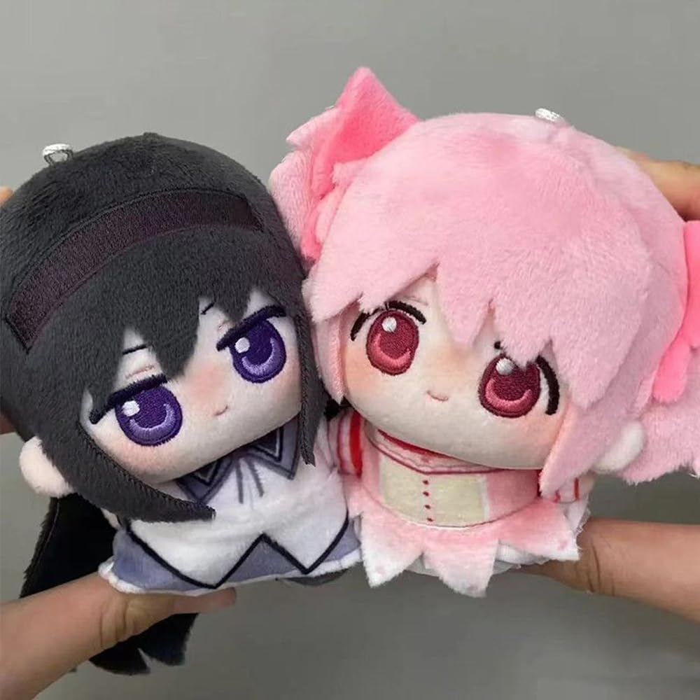 LUNK KanameMadoka Plush Figure Anime Akemi Homura Figure Cartoon Stuffed Doll Pendant Pillow Girl Figurine 10cm/3.94in