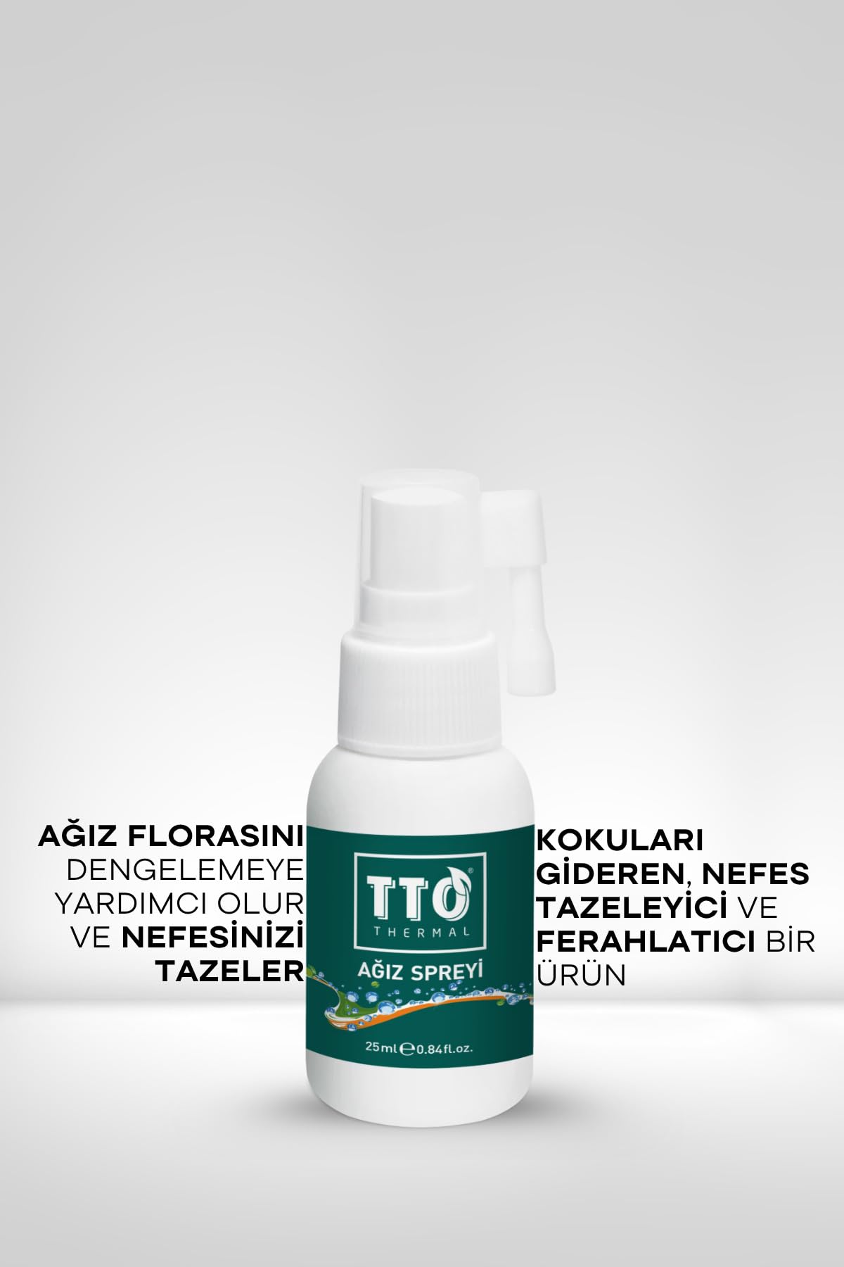 TTO Ağız (Oral) Sprey 25 Ml Ağız Kokusu, Yarası ve Boğaz Yanmasında (Çay Ağaci Yaği/Tea Tree Oil)