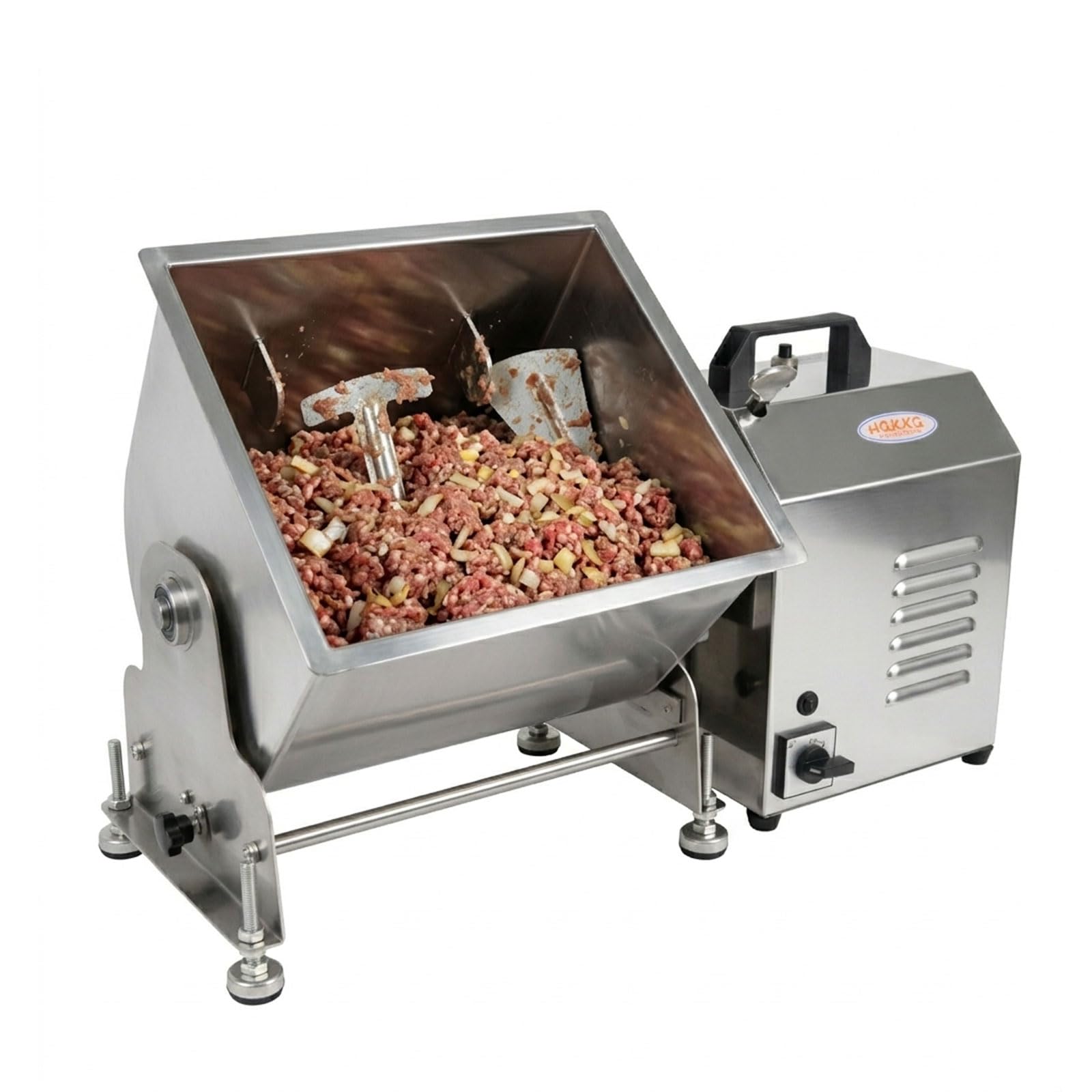 Hakka 15lb/7.5L Commercial Electric Meat Mixer with Motor, Tiltable Tank