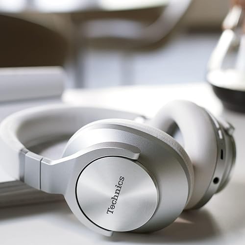 Vista 9 de Technics - Auriculares inalámbricos con cancelación de ruido con conectividad multipunto de 2 dispositivos - EAH-A800-S Plata plateado