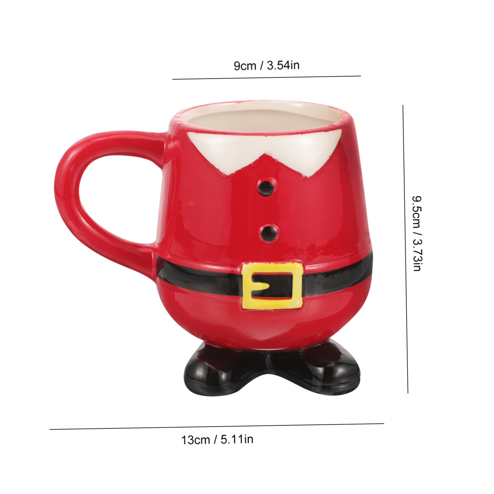 Taza De Cerámica Navideña Diseño De Muñeco Papá Noel para Café y Decoración Fiestas De Navidad