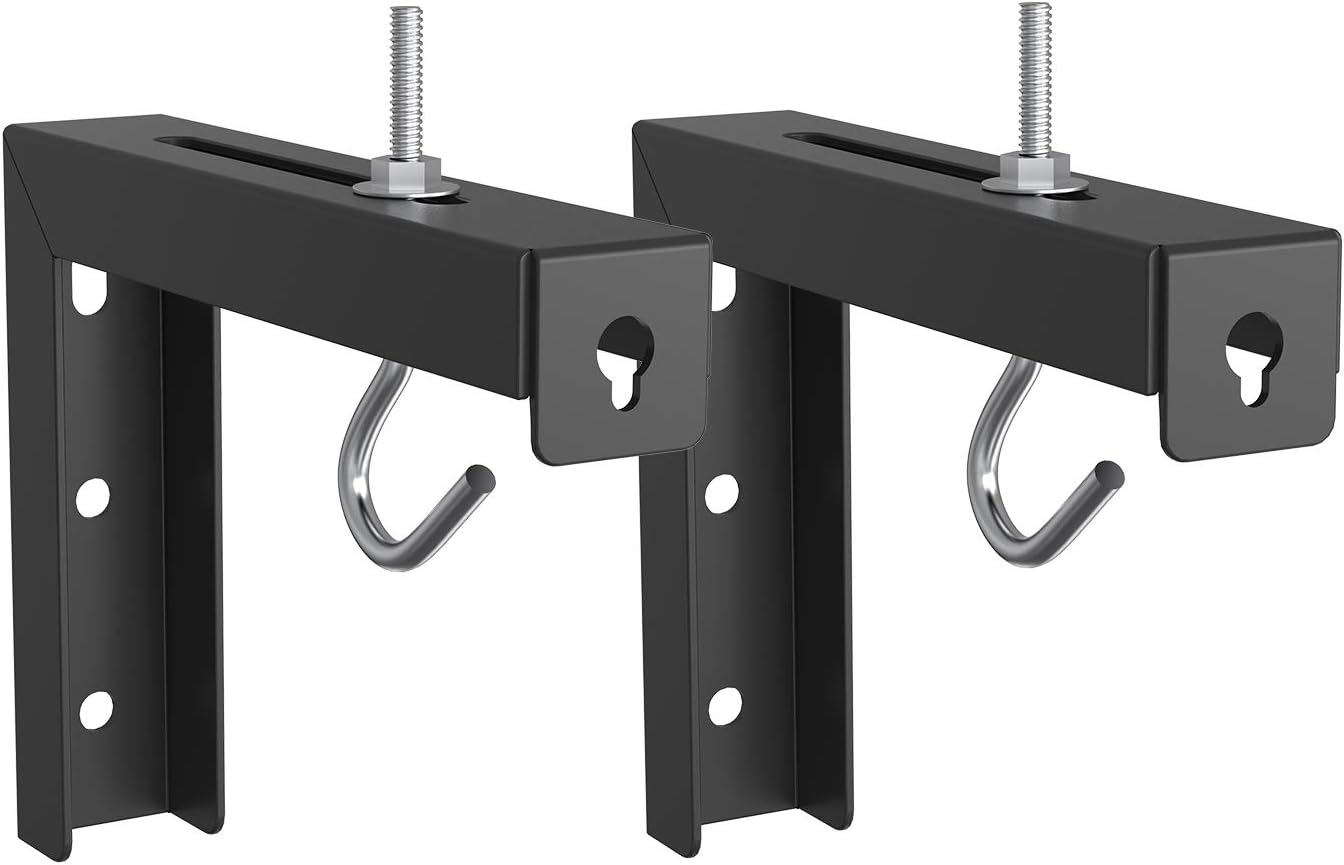 WALI Universal Projector Screen Ceiling Mount, Wall Hanging Mount LBrackets, 6 inch
