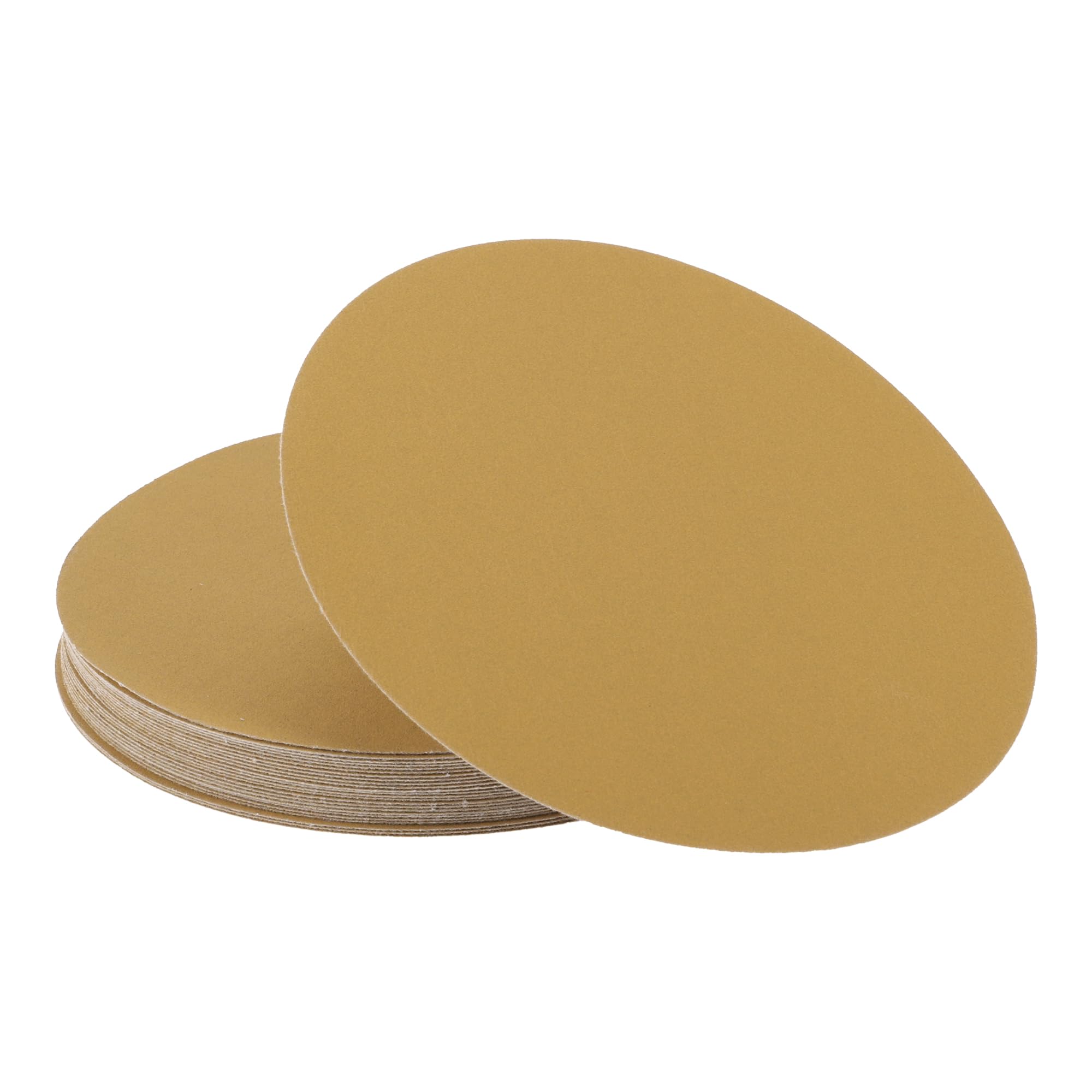 A ABSOPRO Sanding Discs 9 Inch 180 Grit Round Hook and Loop Sandpaper Kraft Paper Yellow 25 Pcs, 225mm/9"