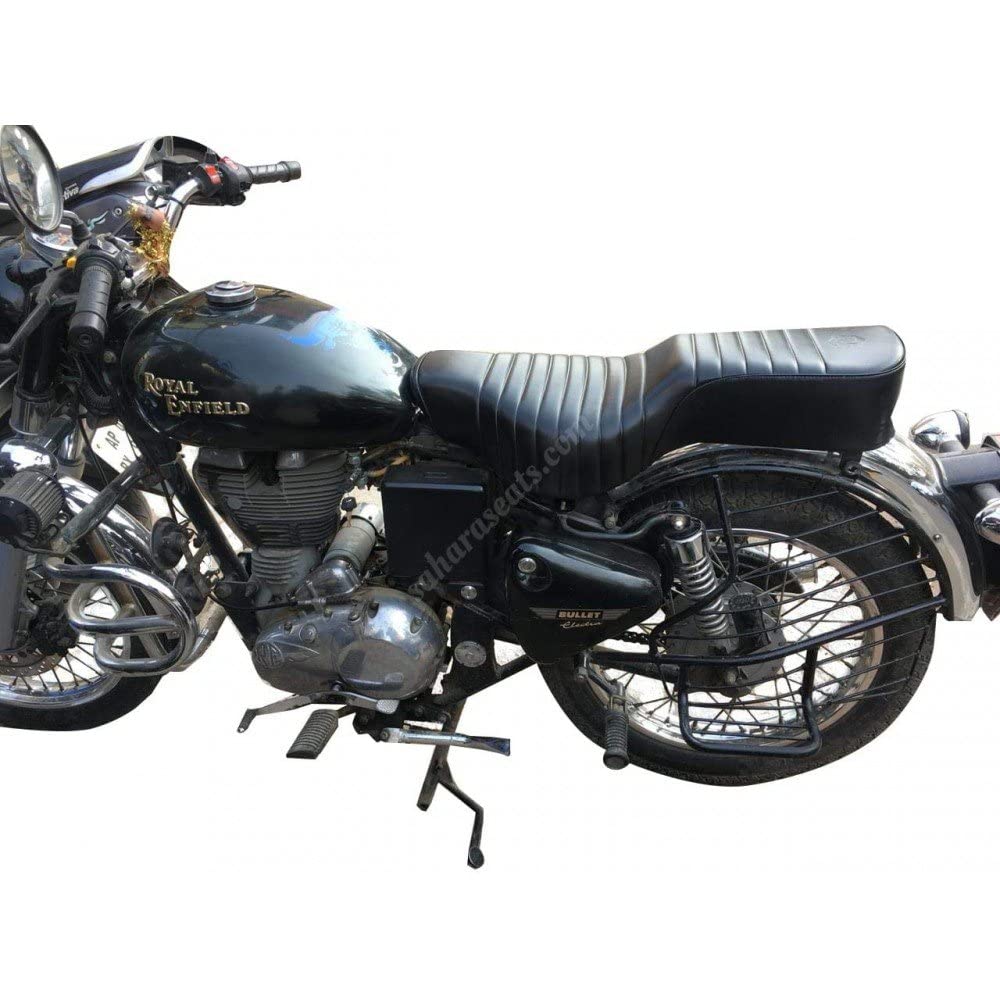 Sahara Seats Compatible with Classic 350/500 Complete Seat Assembly Original Type (Black)-image-35