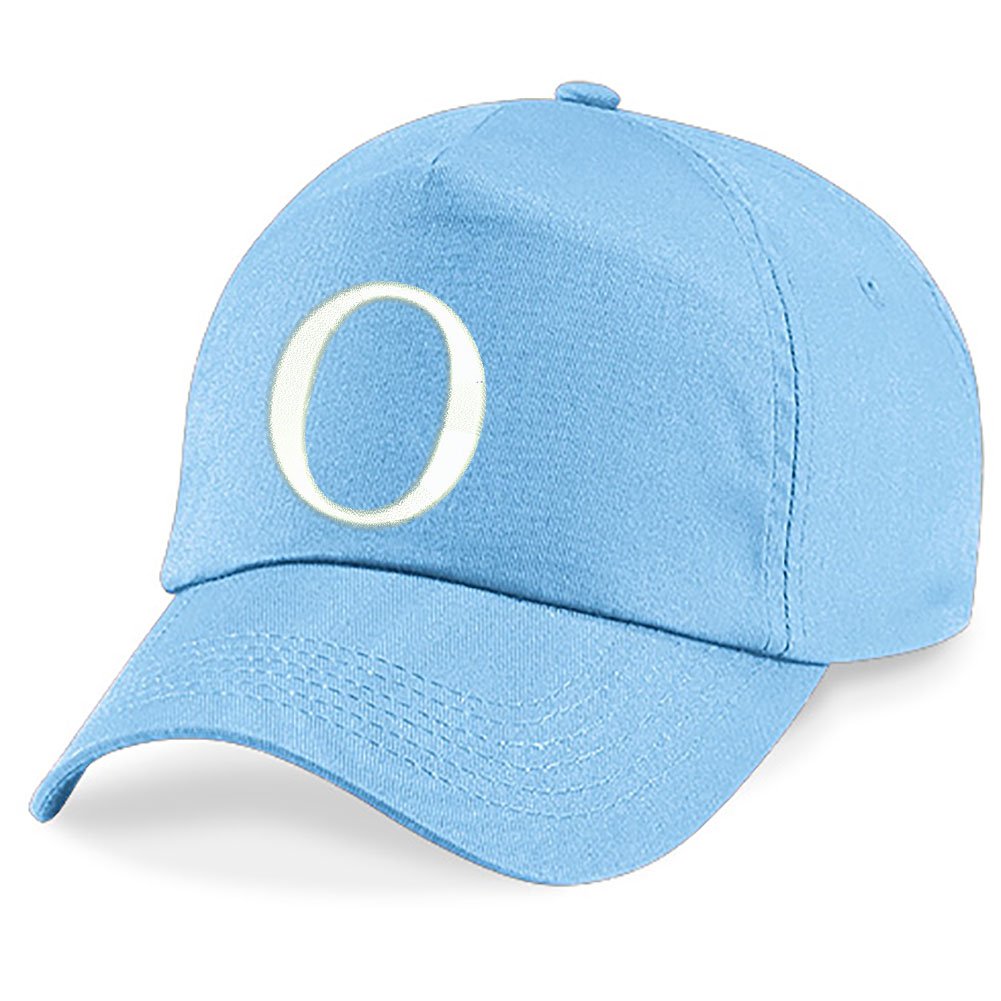 4Sold 1976 Girls O 4Sold Childrens Embroidery Cotton Summer Sun Hat Children School Kids Caps Hat Sport Alphabet A-Z Adjustable Baseball Cap Blue