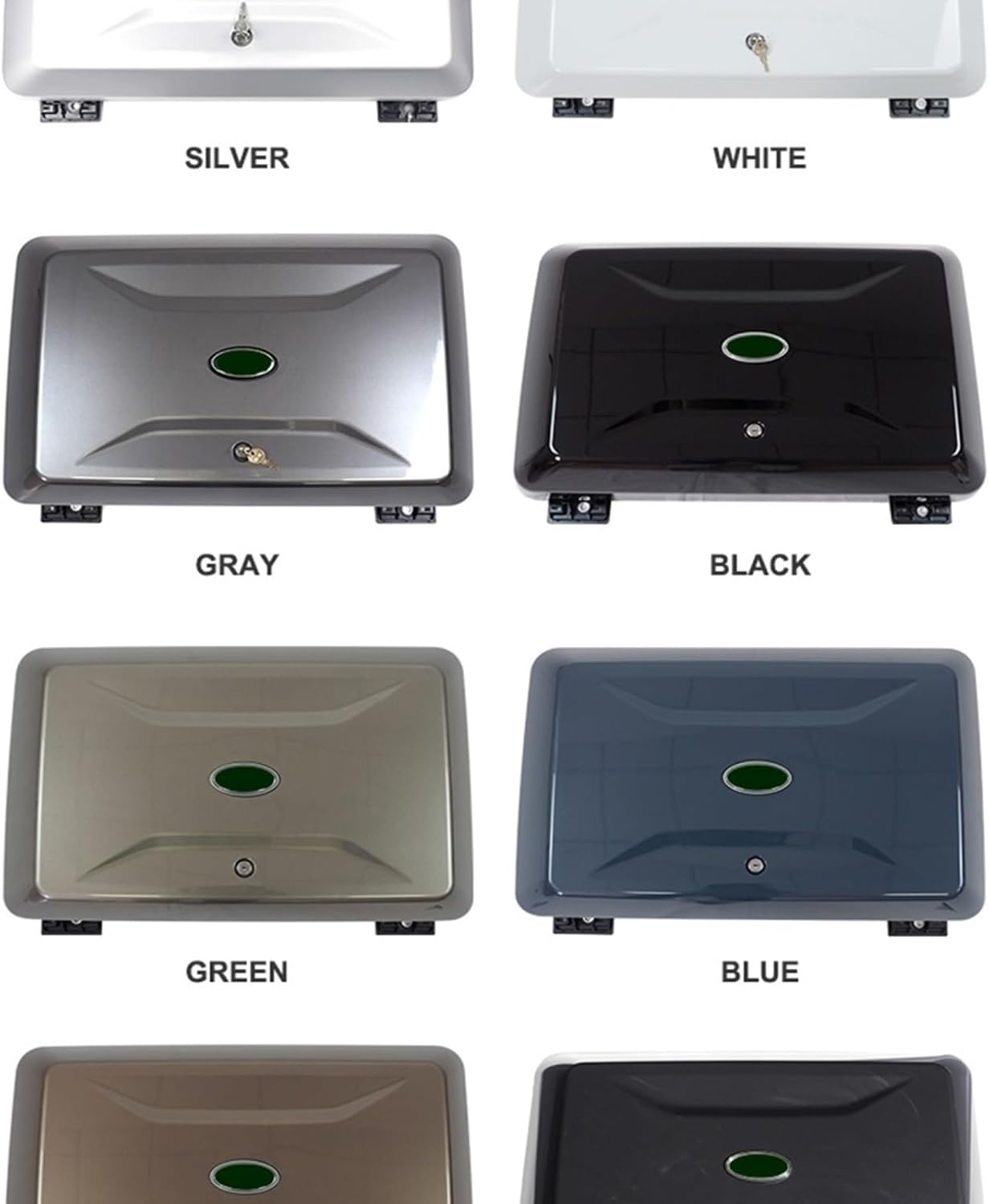 Car Upgrade Side-Mounted Gear Compatible with Carrier Storage Box Side Tool Box Compatible with Defender 110/90/130 in Silver