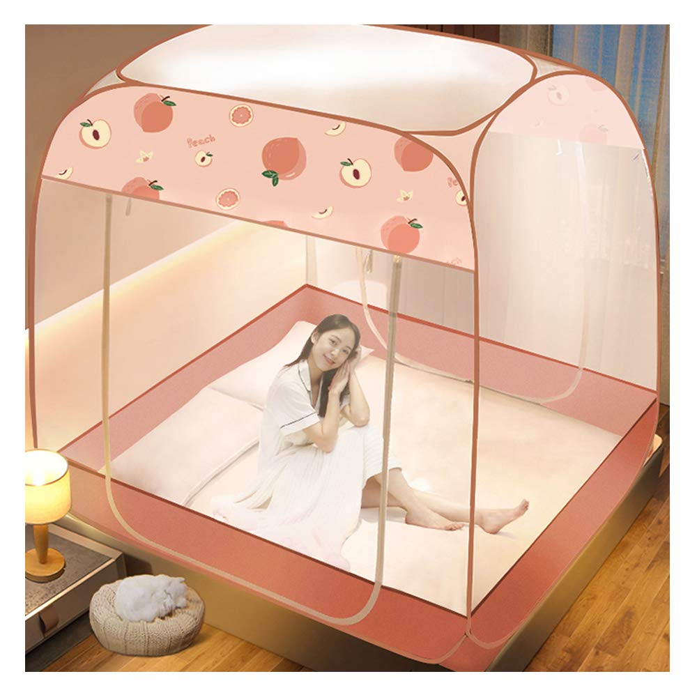 Mosquitera Plegable para Cama, 3 entradas, Malla en los Extremos, instalación rápida y Sencilla, compacta y Ligera (3 x 1,8 x 2 m).