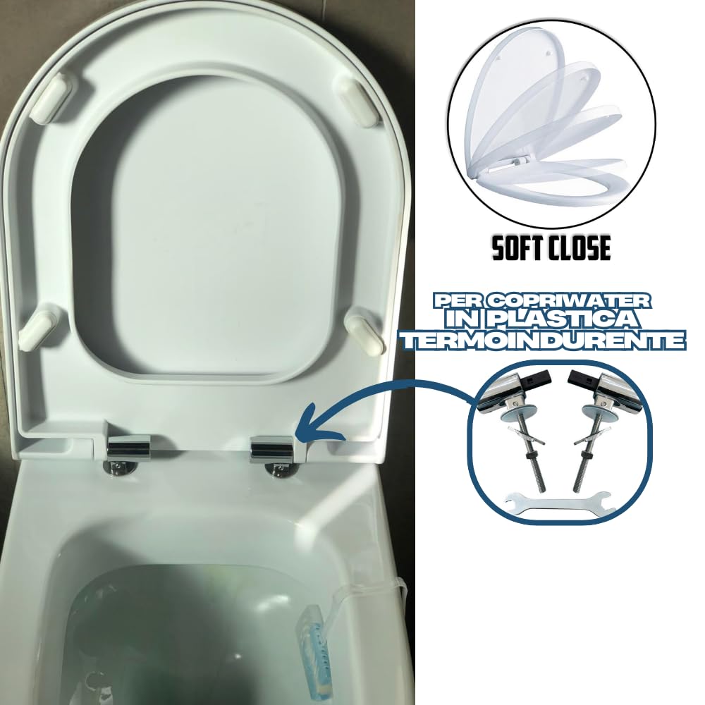Cerniere Soft Close per copriwater Panorama GSI termoindurente by Hydro Home