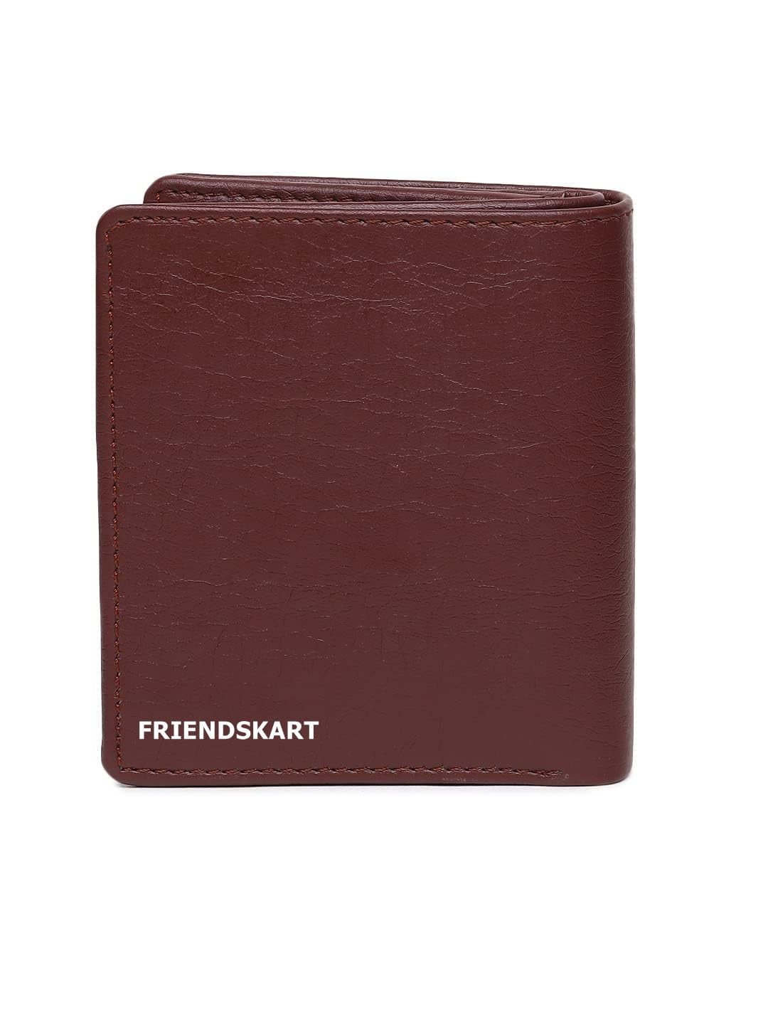 Men's Bifold Wallet, Faux Leather, Slim Compact Design Brown-image-47