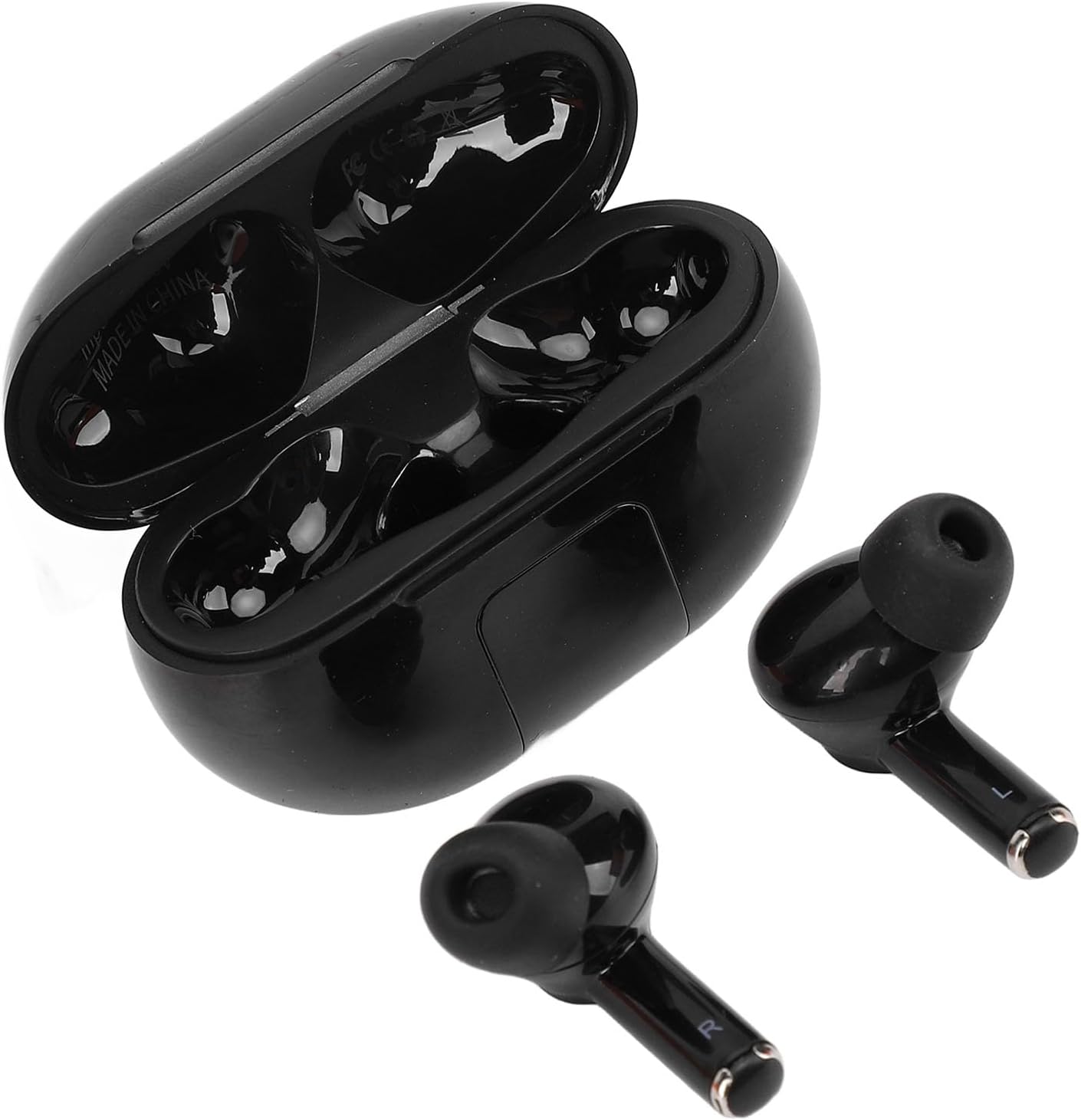 Real Time Translation Earphones, Portable 144 Spoke Language Translator Ohrphones for Travel (Black)