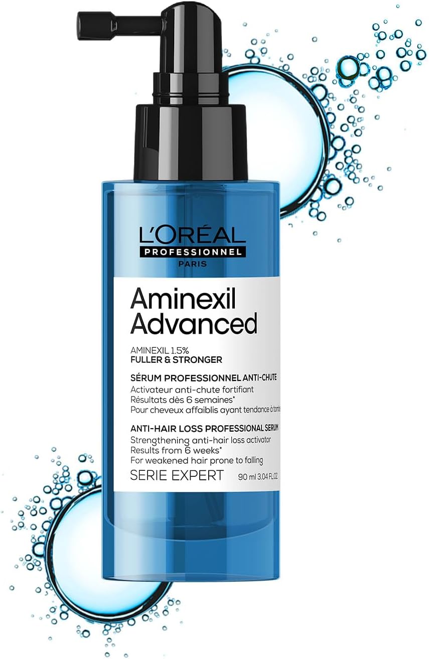 L’Oréal Professionnel Scalp Advanced Aminexil Advanced Anti Hair Loss Activator | Reduces hair loss in 6 weeks | Leave-In Hair Serum with 1.5% Aminexil | No added colorant silicones & sulfates, 90ml