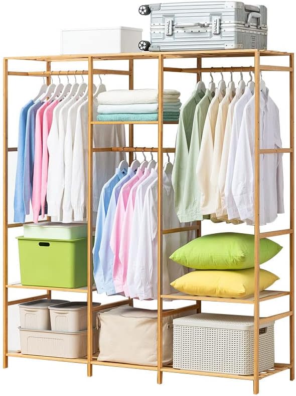 Hilier Modern Minimalist Wooden Clothes Rail Stand Amazon.co.uk Home