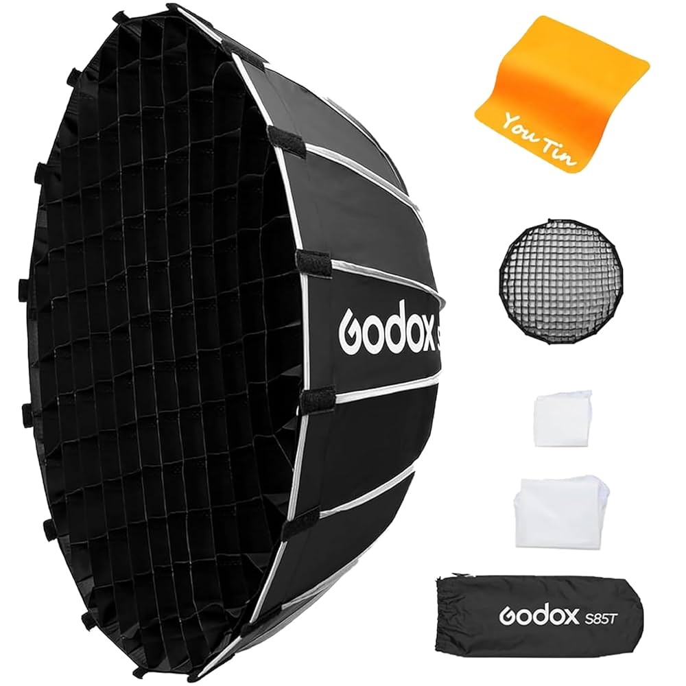 Godox ソフトボックス グリッド付き 黒 Amazon | GODOXソフトボックス60x60cm折りたたみ式ハニカム