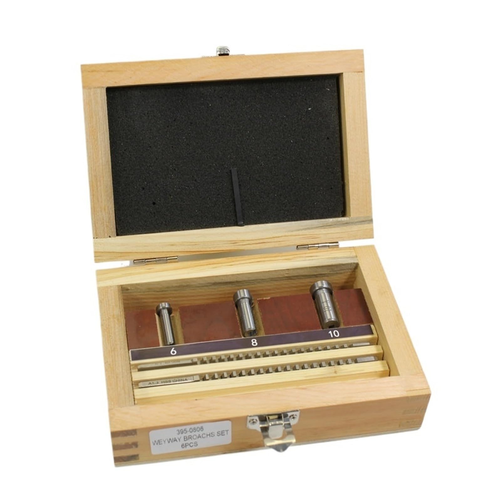 Juego de 6 Brocas de Acero de Alta Velocidad para chaveteros, Herramienta de Corte métrica para máquinas CNC, Ideal para Trabajos de metalurgia y torneado.