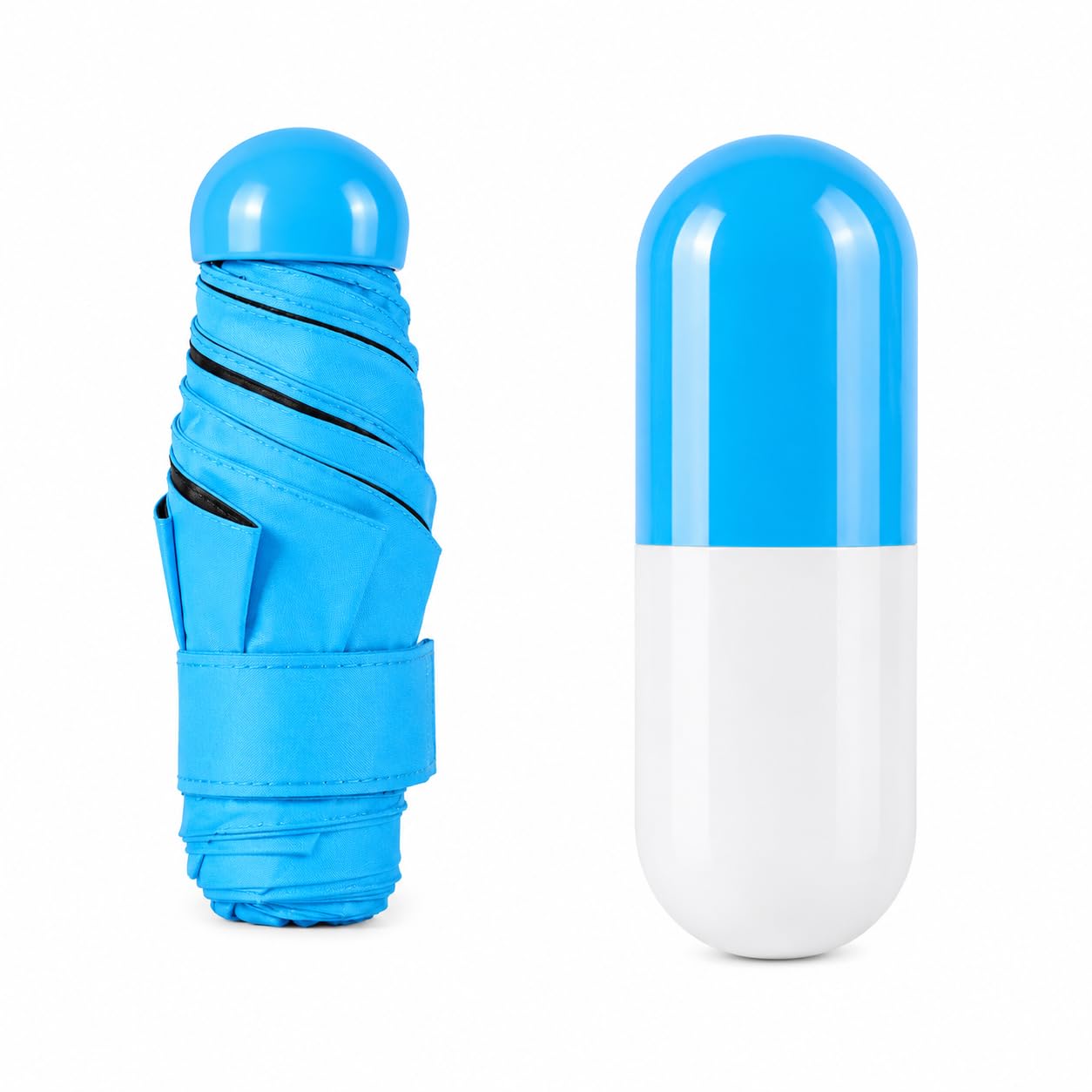 Capsule Mini Umbrella Compact with Waterproof Case-image-27