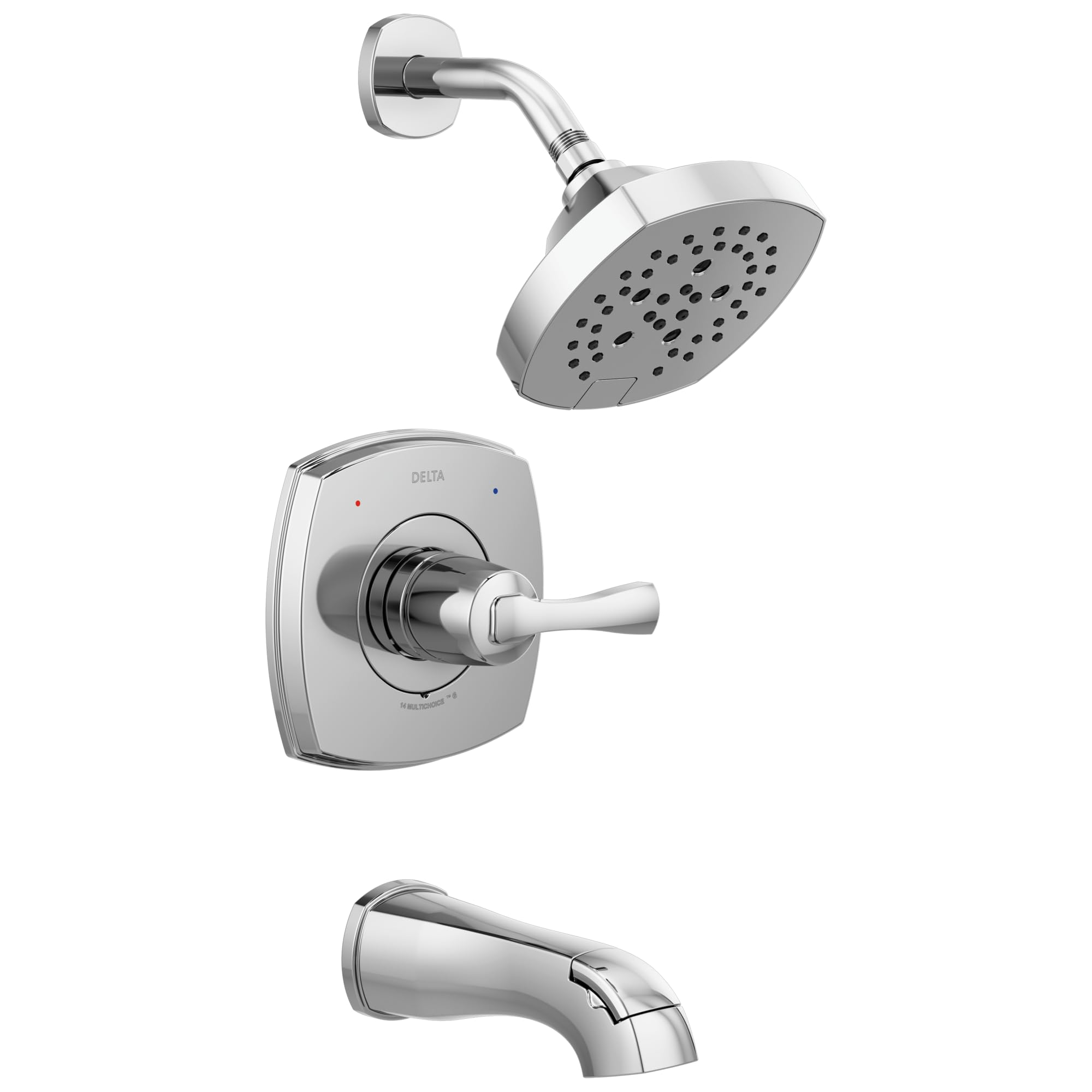Kit douche Delta Stryke 14 Lumicoat anti-trace pour un nettoyage facile