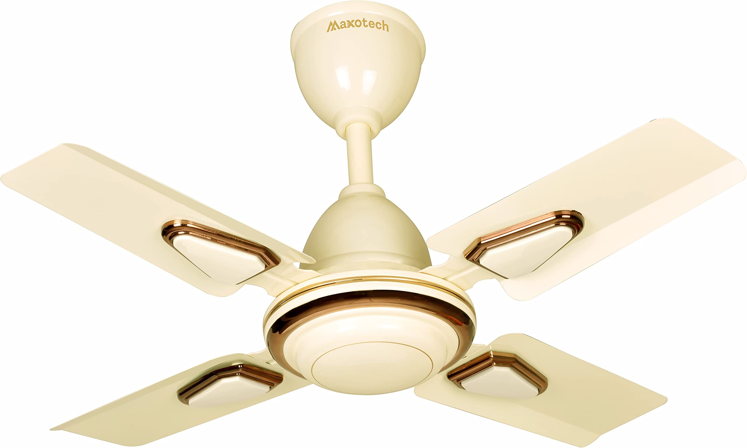 Maxotech Affleck Ultra High Speed 24 Inch 600 mm Anti Dust 4 Blade Ceiling Fan (Ivory, Pack of 1)