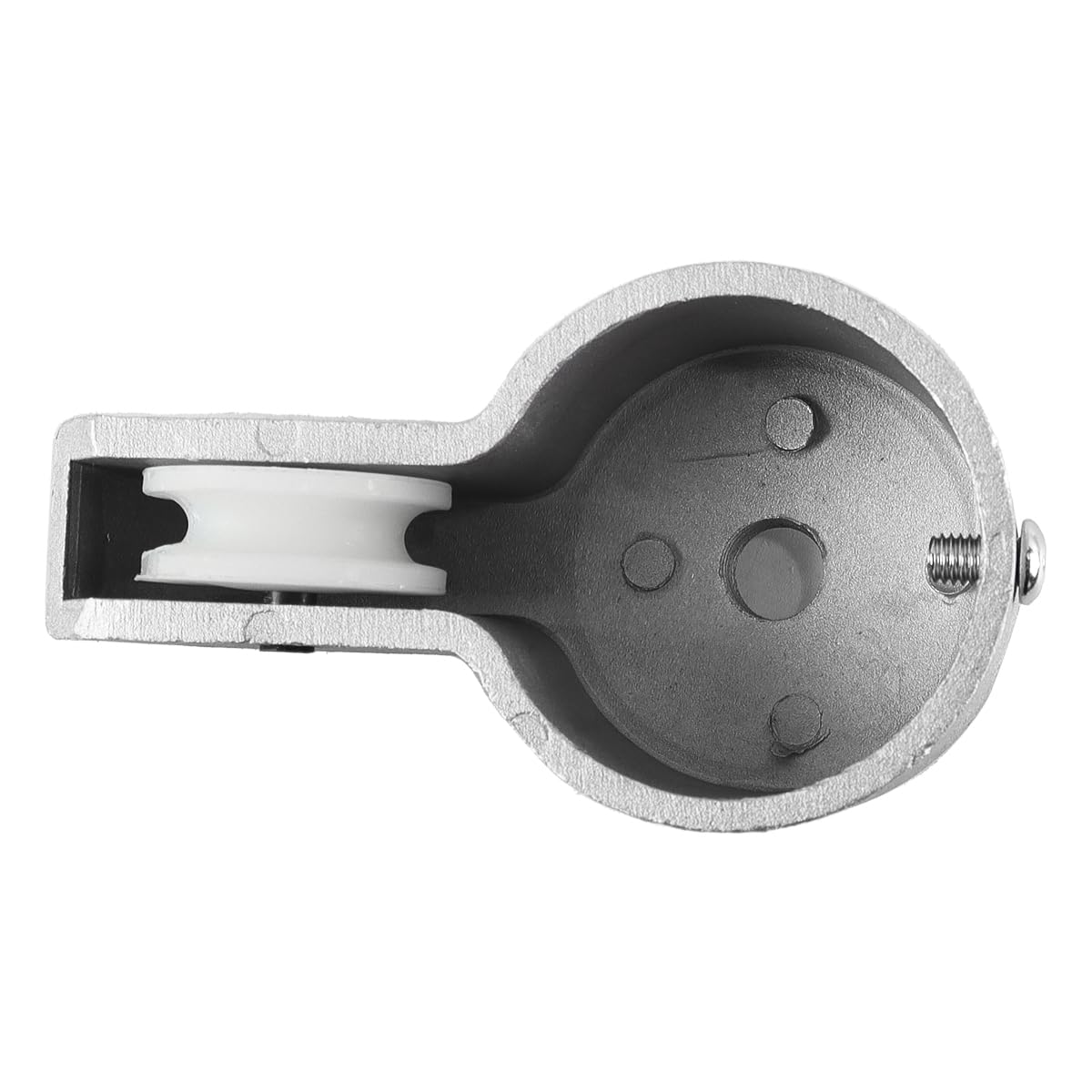 Enwye Accessories Repair Stationary Flagpole with Nylon Pulley Heavy Duty Cast Aluminum Flagpole Parts for 2 Inch Flagpoles