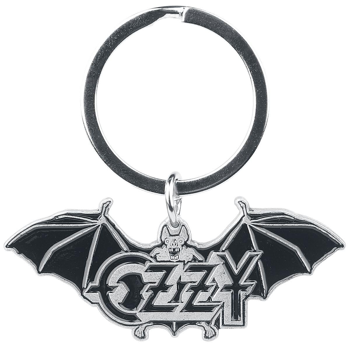 Rock Off Ozzy Osbourne Keyring keychain Ordinary Man Band Logo Official Grey""