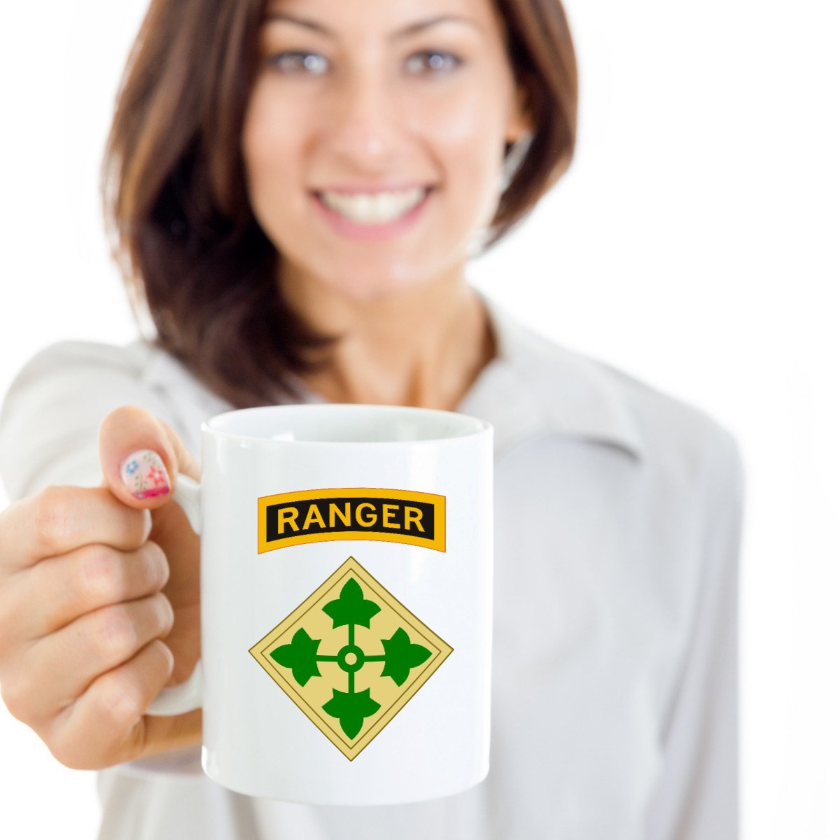 4th Infantry Division Coffee Mug - 4th ID Ranger Tab : Amazon.ca: Sports &  Outdoors