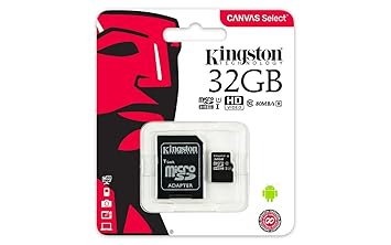 Kingston Canvas Select 32Gb Microsdhc Class 10 Microsd Memory Card Uhs-I 80Mb/S R Flash Memory Card with Adapter (Sdcs/32Gb)