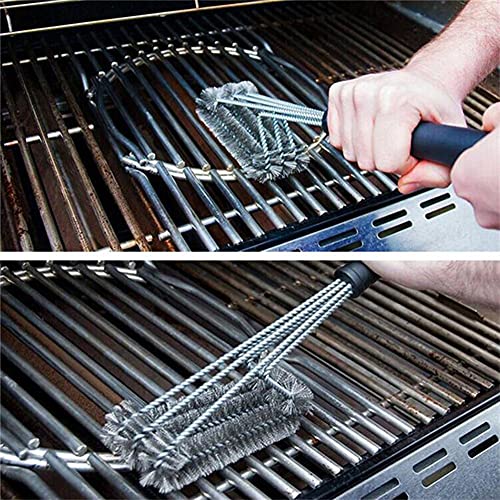 Ovenborstel 12-inch stalen draad barbecue reinigingsborstel praktische barbecue borstel voor het reinigen van de oven - Image 6