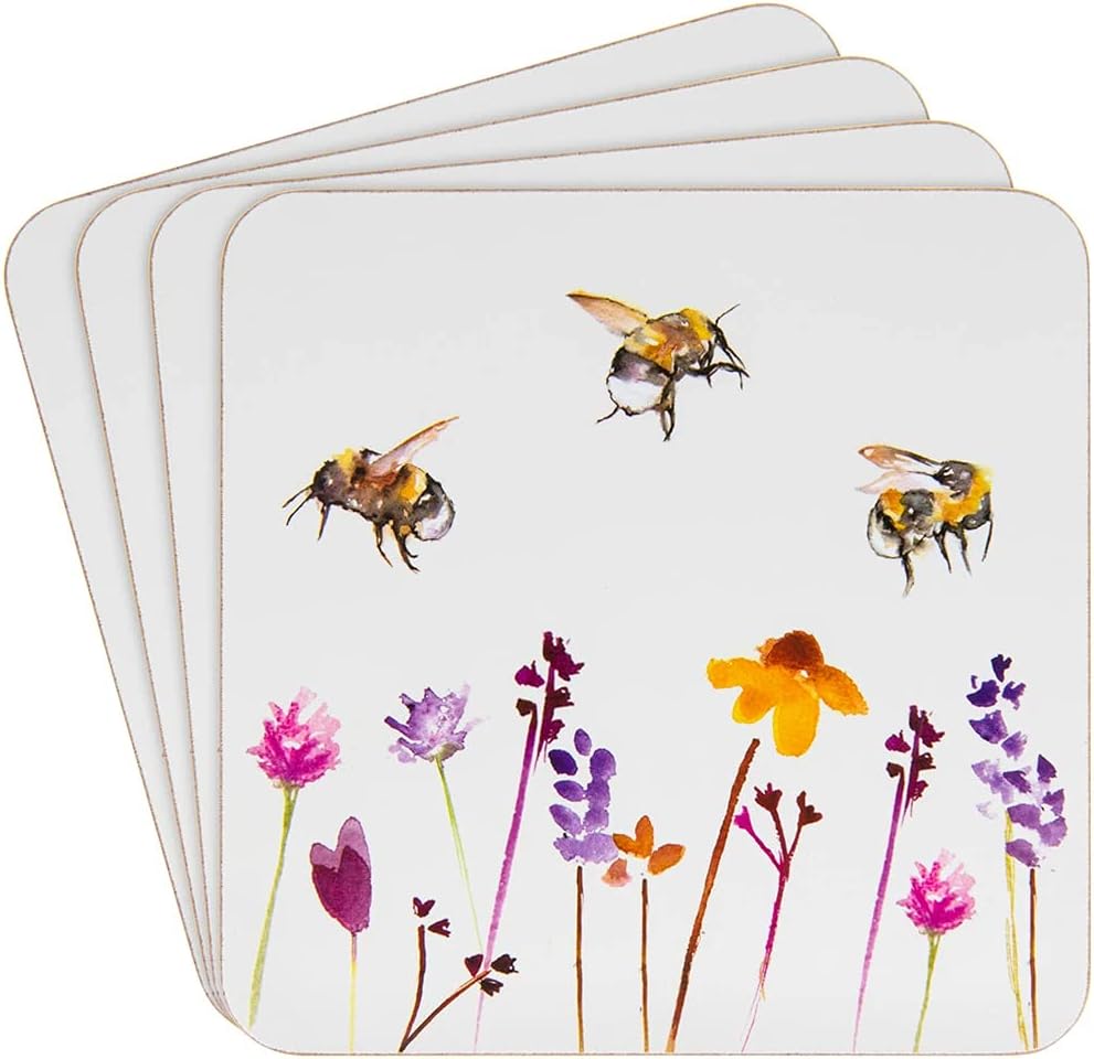 Pimpernel Botanic Garden Coasters, Set of 6, 4 Inches x 4 Inches