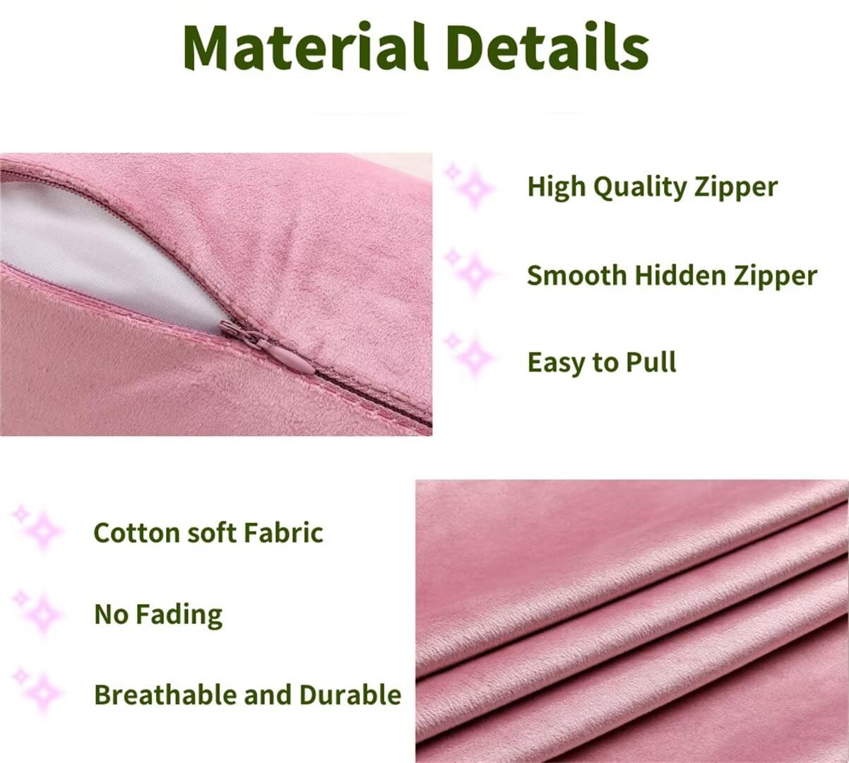 Weihnachts Kissenbezug 40x120 Cm - Samt Bezug Für Seitenschläferkissen Mit Reißverschluss