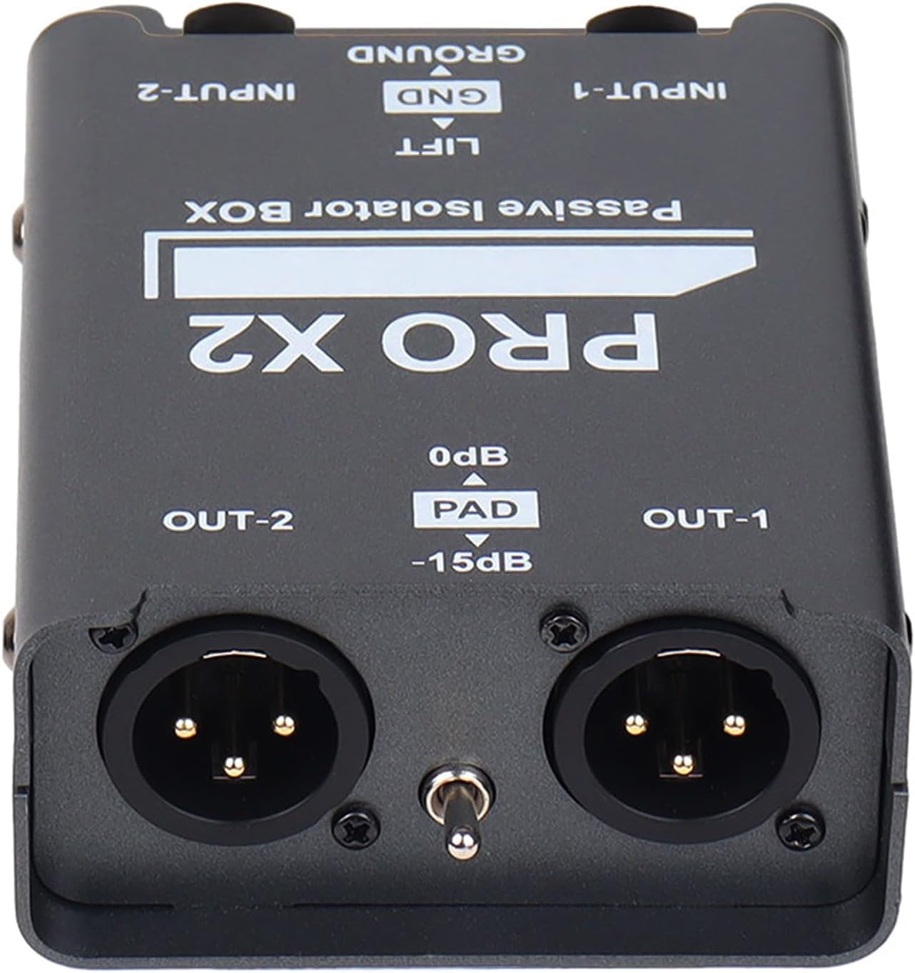 YUNGLOO ポータブル2CHアイソレータ聴覚アイソレーターボックスブロック電気干渉スタジオカーステレオ用MAX2ポータブル