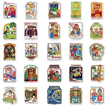 レトロステッカー詰め合わせ　ed88888 レトロステッカー詰め合わせ ed88888 レトロステッカー